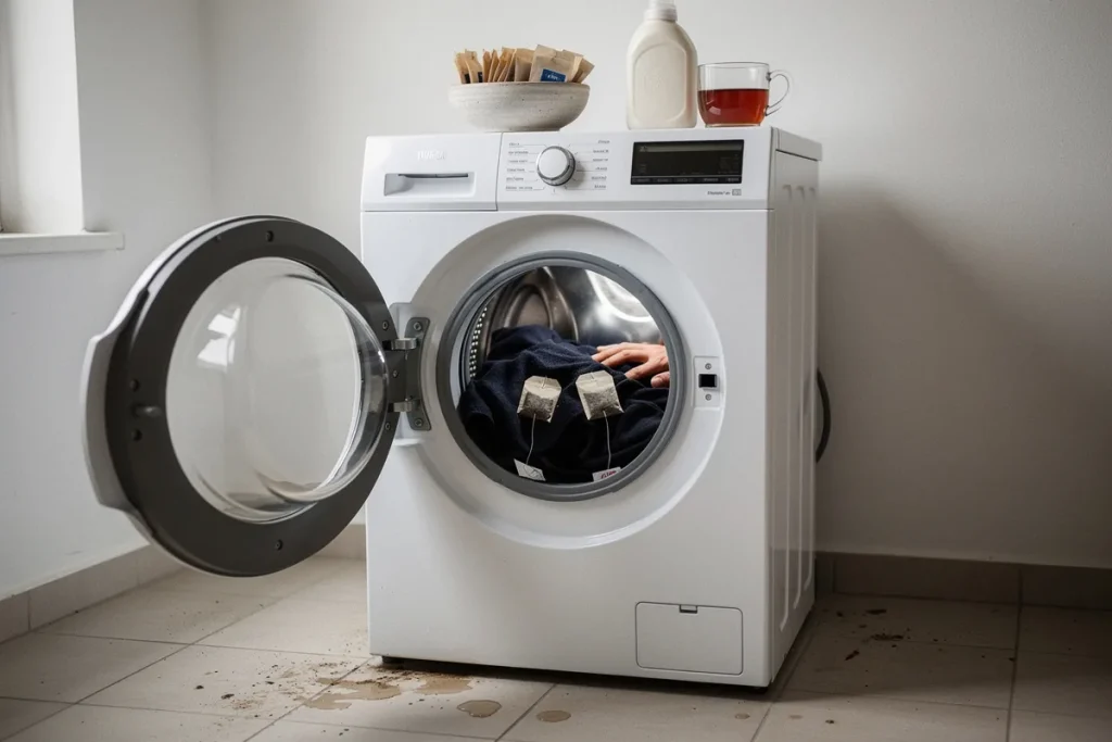 Coloque um saquinho de chá no tambor antes de lavar: o efeito surpreende até especialistas