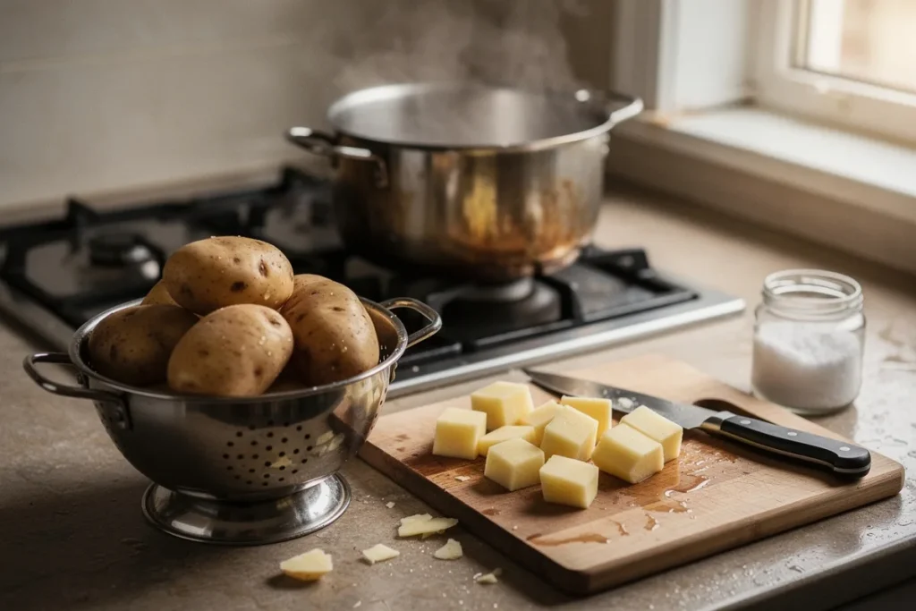 Como fazer batatas cozidas: tempos de cozedura, técnica e truques para ficarem perfeitas