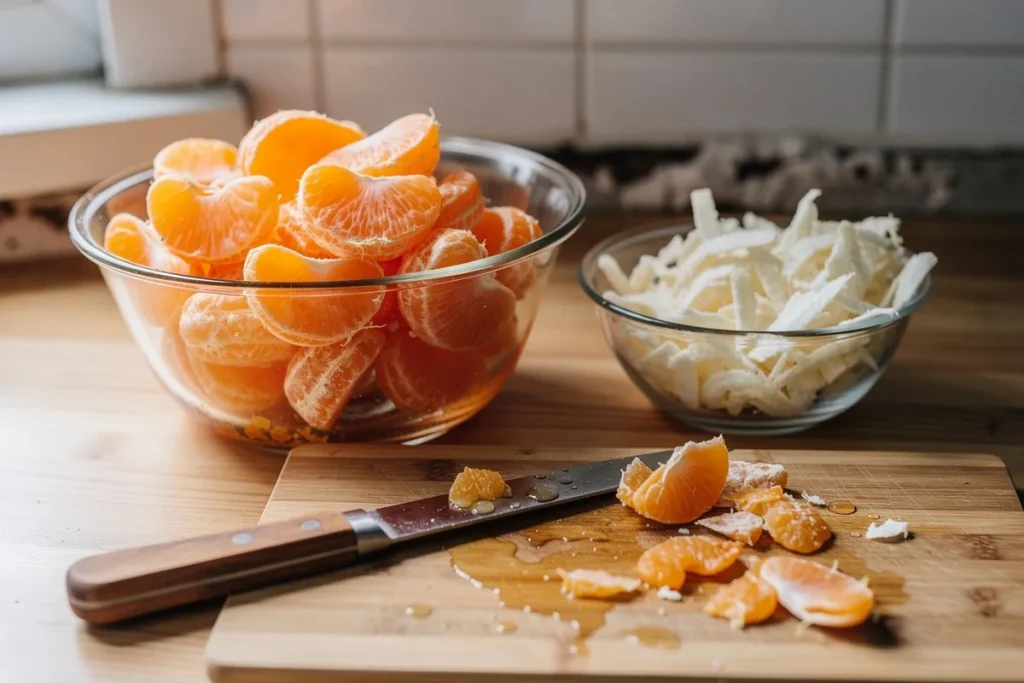 Como se chama a parte branca das mandarinas e por que muitas pessoas a retiram