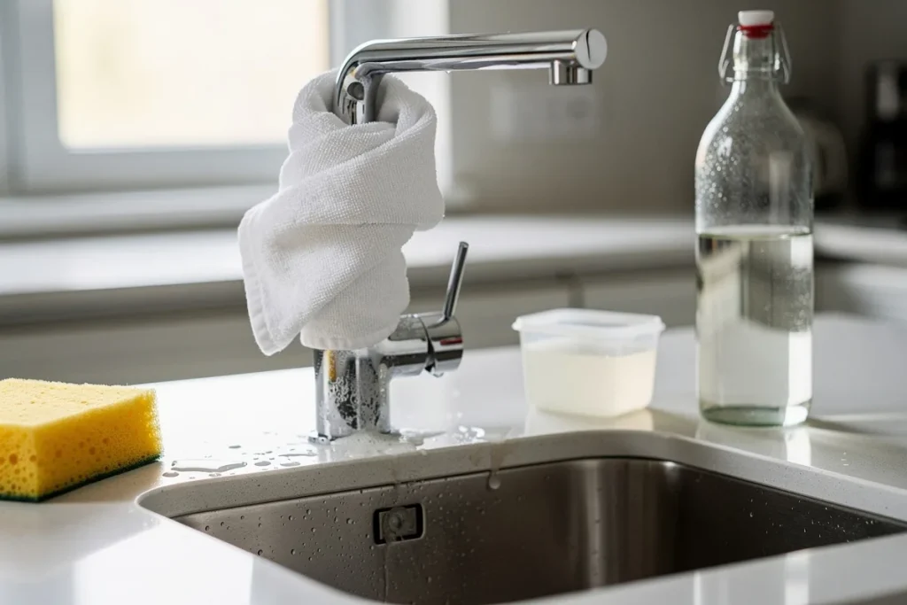 Envolver a torneira com uma toalha com vinagre: para que serve e por que recomendam