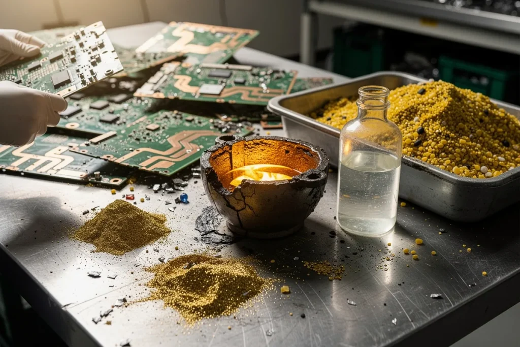 Lixo contém ouro de 22 quilates: como conseguem recuperá‑lo