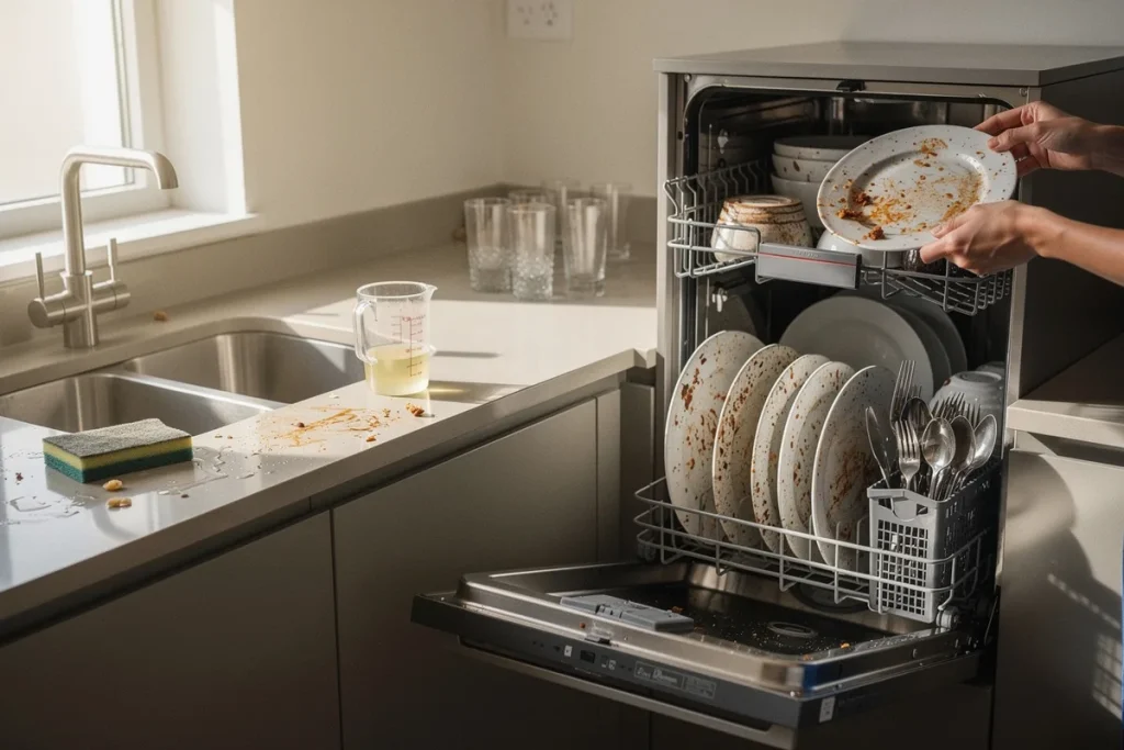 Por que vocĂª nĂ£o deve enxaguar os pratos antes de colocĂ¡-los na lava-louças