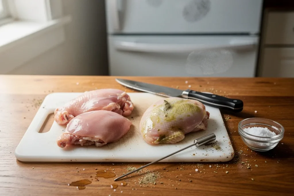 Sinal de que o frango só serve para o lixo: como reconhecer carne estragada